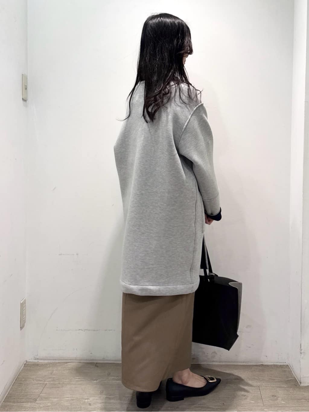 yuicciさんの「OPAQUE.CLIP｜リバーシブル配色ノーカラーコート【洗濯機OK】」を使ったコーディネート