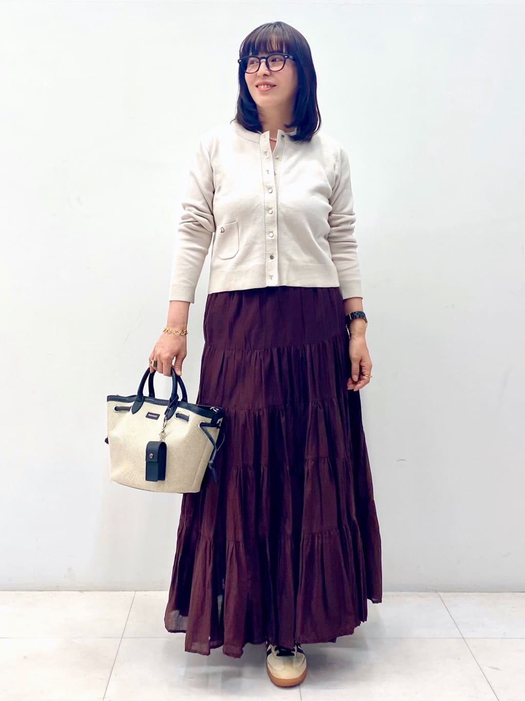 Sawaguchiさんの「DRESSTERIOR｜【再入荷】コットンボイルティアードスカート」を使ったコーディネート