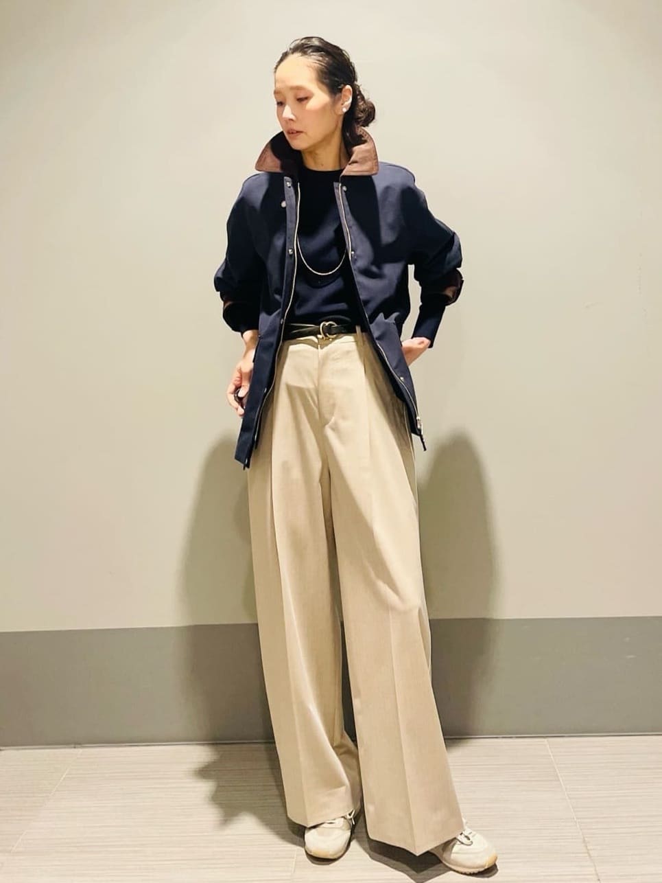 Annさんの「DRESSTERIOR｜◆【ウォッシャブル】コットンフルニードルニット」を使ったコーディネート