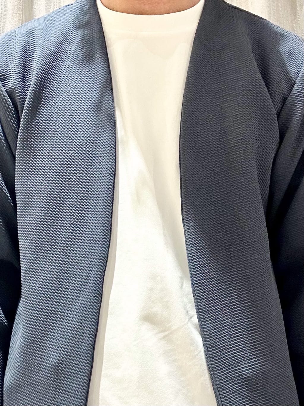 KENJI Iさんの「THE SHOP TK｜【2点セット】カーディガン＋半袖Tシャツ 洗濯機OK」を使ったコーディネート