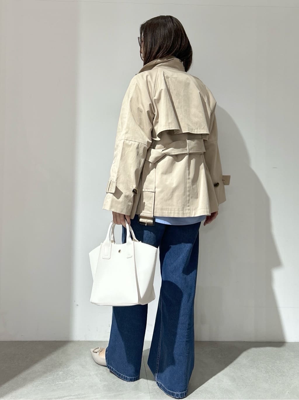 NAKAさんの「OPAQUE.CLIP｜ミドルトレンチコート【洗濯機OK】」を使ったコーディネート