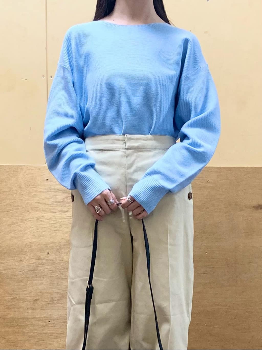 sahoさんの「THE SHOP TK｜【S-XLサイズ/選べる6色】どこから見ても美しい ガーターニット/洗濯機OK」を使ったコーディネート