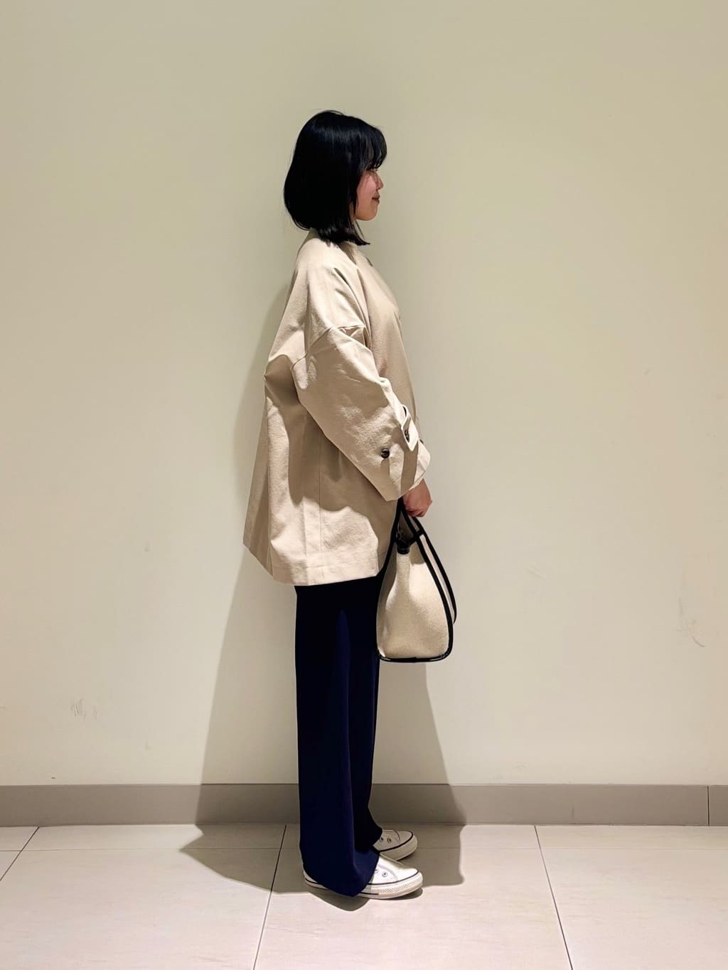 mayuさんの「Dessin｜【軽量】コットンリネンパイピングバッグ」を使ったコーディネート