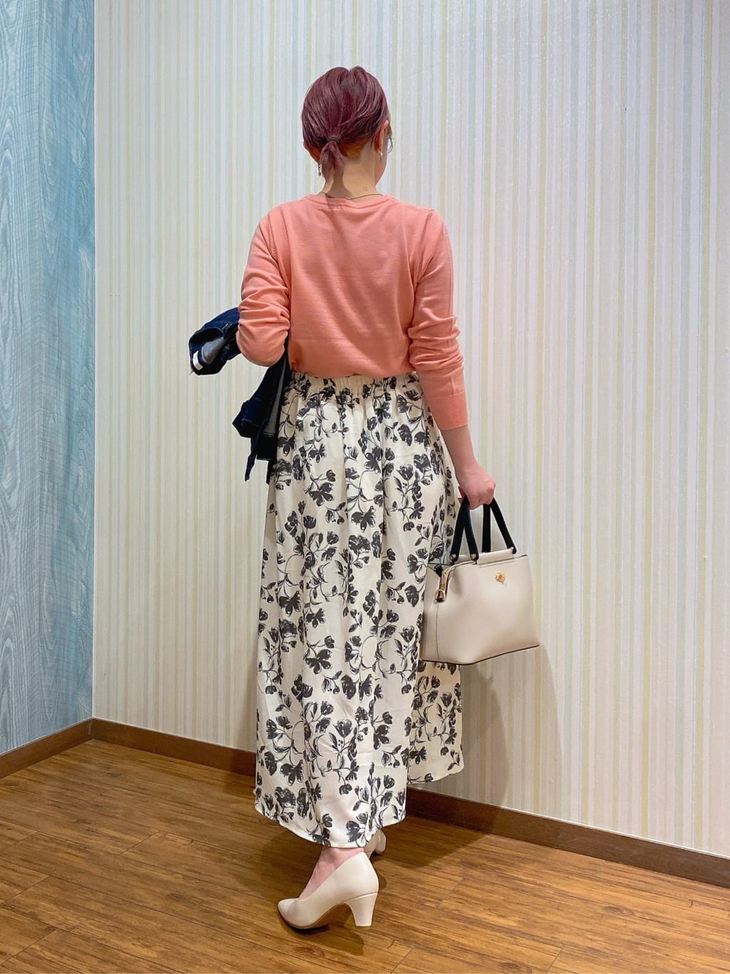 ayaさんの「SHOO･LA･RUE｜【SHOO・LA・RUE DENIM/S-LL/高レビュー】大人のための ノーカラーデニムジャケット」を使ったコーディネート