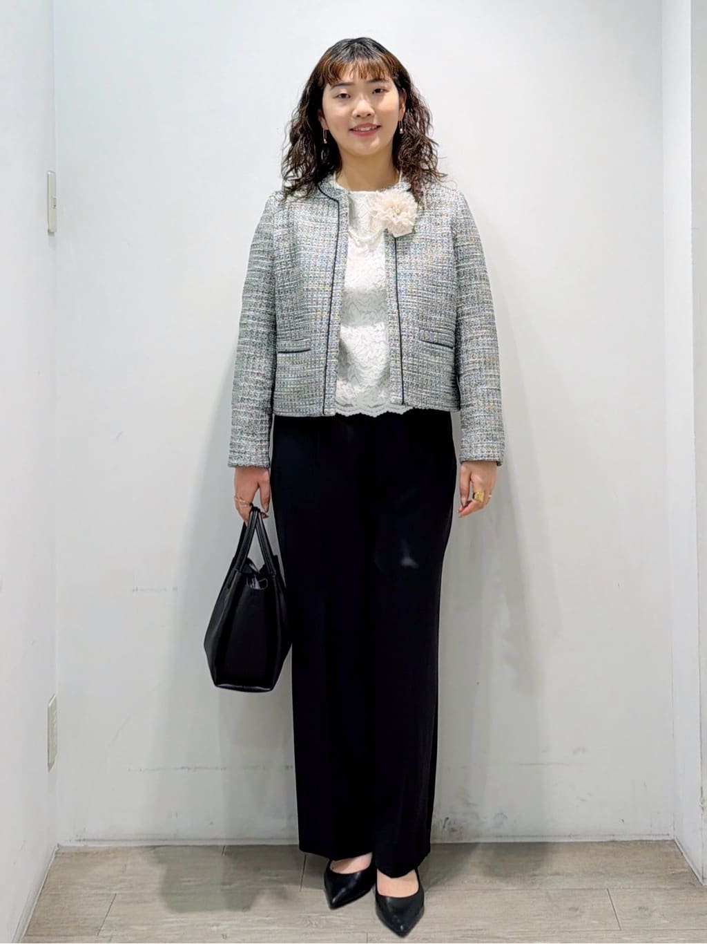 sumicaさんの「OPAQUE.CLIP｜《通勤対応》 コットンツイードジャケット」を使ったコーディネート