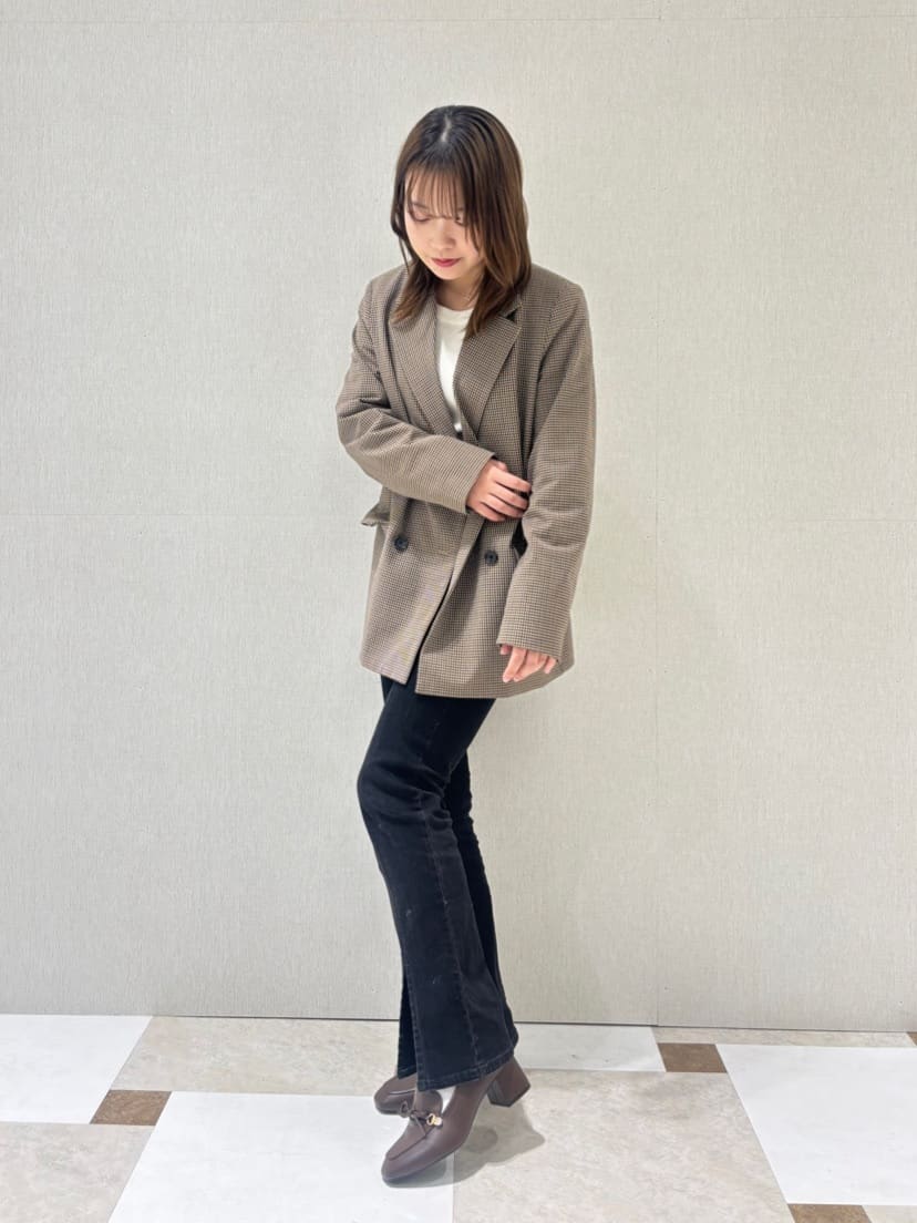 せらら⭐️さんの「ESPERANZA｜ビジュー付リボンローファー」を使ったコーディネート