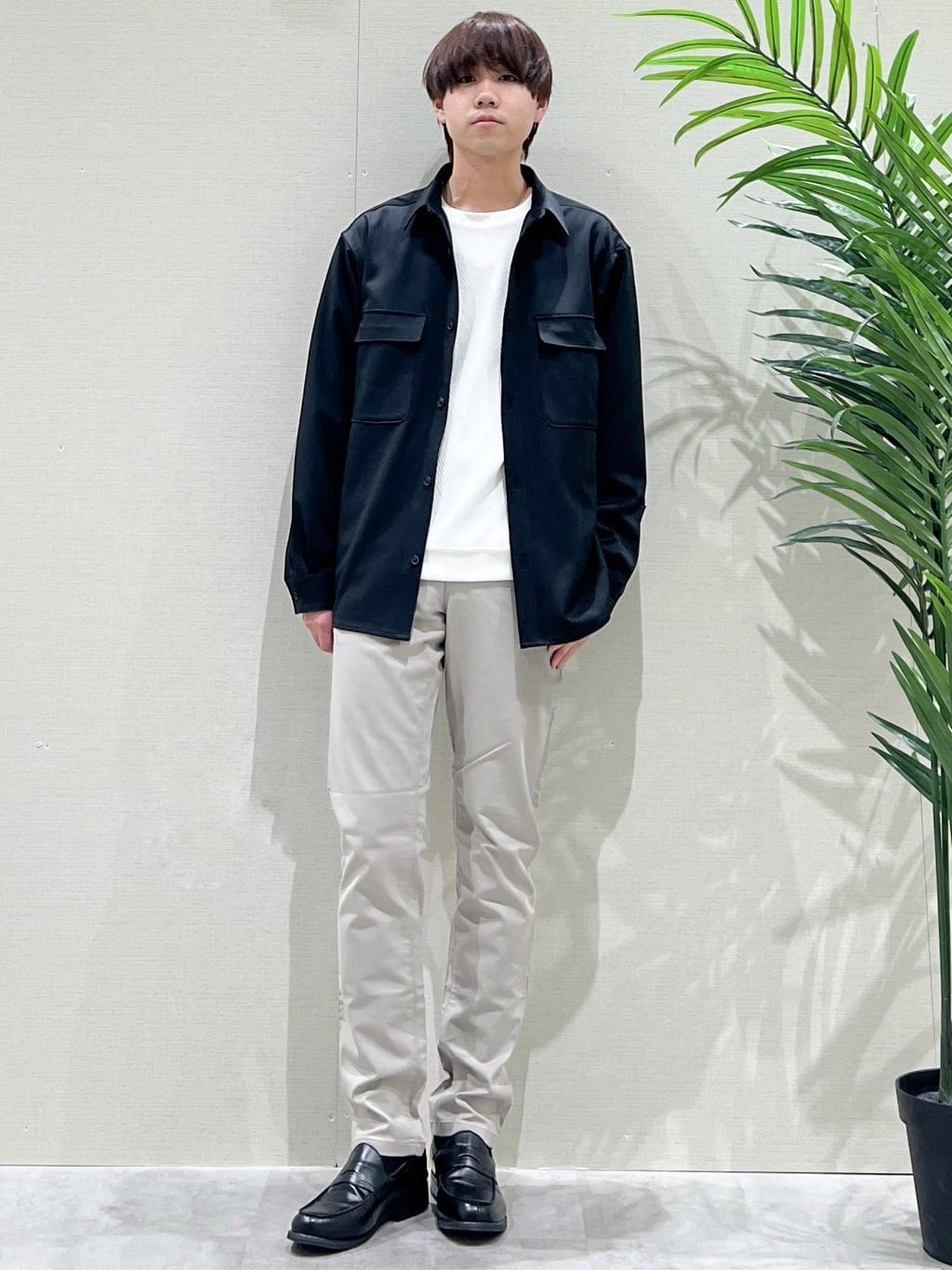 SHI-MAさんの「THE SHOP TK｜FLEX LINE  カバーオール　ストレッチ/防シワ/マシンウォッシャブル/セットアップ可」を使ったコーディネート