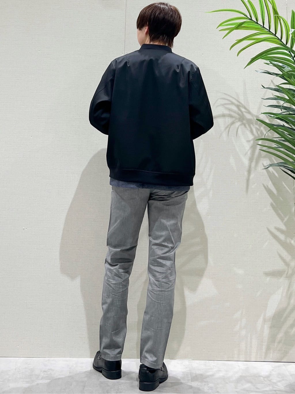 SHI-MAさんの「THE SHOP TK｜FLEX LINE ストレッチリブブルゾン　ストレッチ/防シワ/マシンウォッシャブル/セットアップ可」を使ったコーディネート