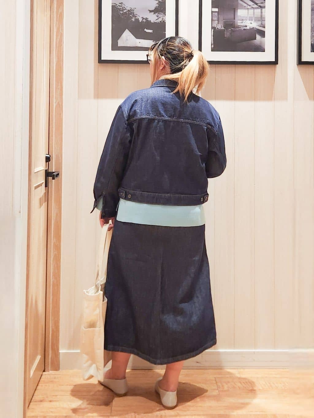 れーやんさんの「SHOO･LA･RUE｜【SHOO・LA・RUE DENIM】羽織るだけでこなれる　オーバーサイズデニムジャケット」を使ったコーディネート