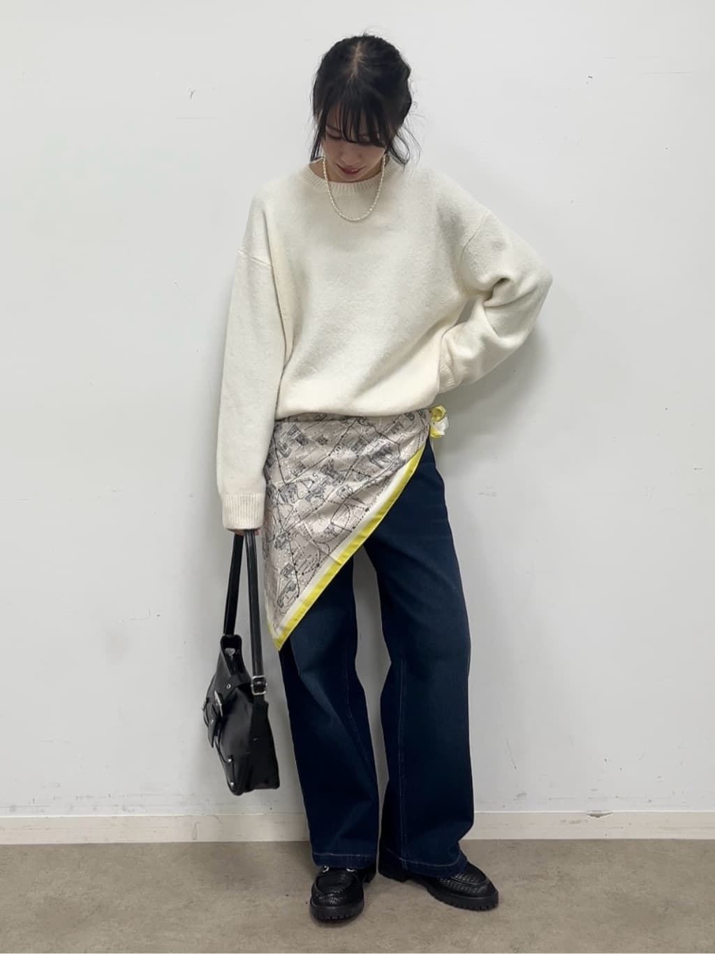 cotaniさんの「SHOO･LA･RUE｜【3WAY】フェイクパールネックレス」を使ったコーディネート
