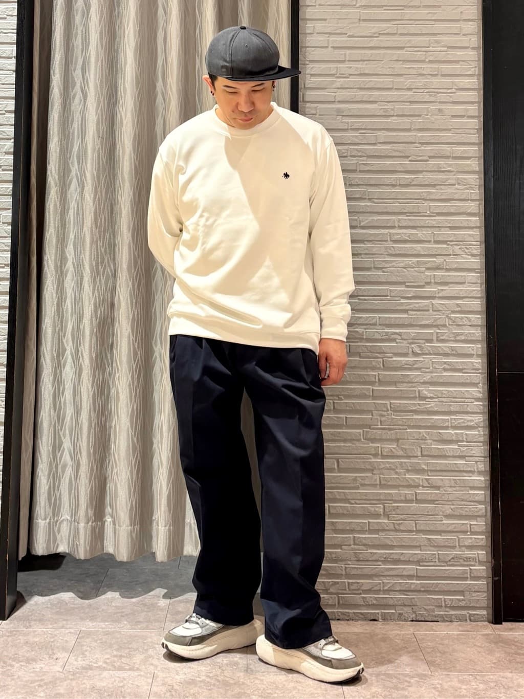 Pーyamaさんの「THE SHOP TK｜【POLO BCS 別注】 アソート長袖シャツ ストライプ／グレー／デニム」を使ったコーディネート