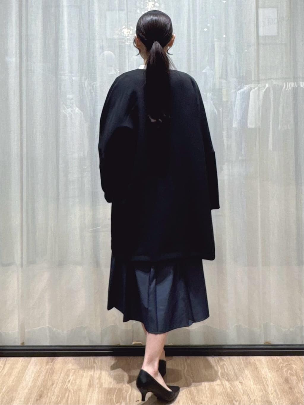 ぞうげさんの「OPAQUE.CLIP｜フォルムスリーブミドルコート【洗濯機OK】」を使ったコーディネート