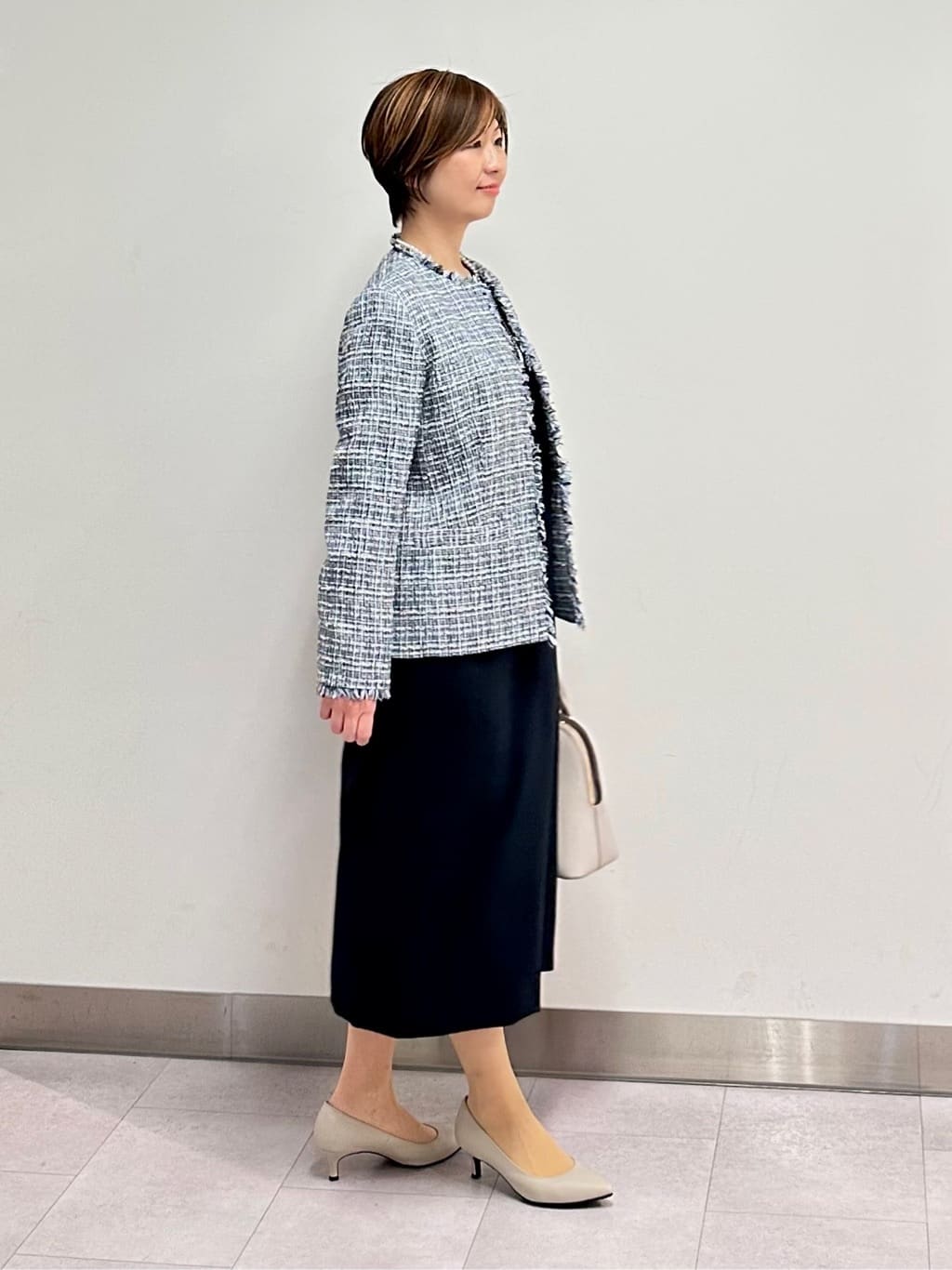 みなこさんの「UNTITLED｜【仕事着/スーツ】ファンシーツイード ジャケット」を使ったコーディネート