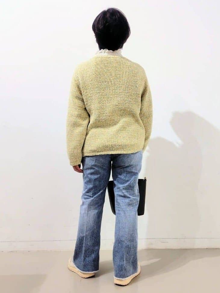 kodamaさんの「THE SHOP TK｜MIXカラーで軽やかに テープヤーンニット」を使ったコーディネート