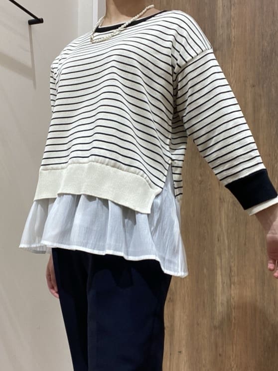 まなしぃさんの「grove｜【マシンウォッシュ／防シワ/SS-3L】ストレッチテーパードパンツ」を使ったコーディネート