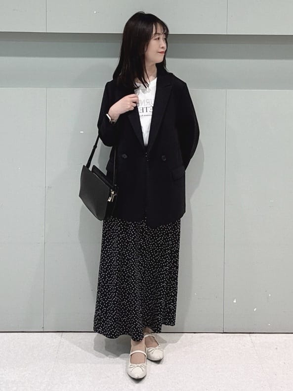 makiさんの「UNTITLED｜◆【洗える/ストレッチ性】ダブルブレストジャケット」を使ったコーディネート