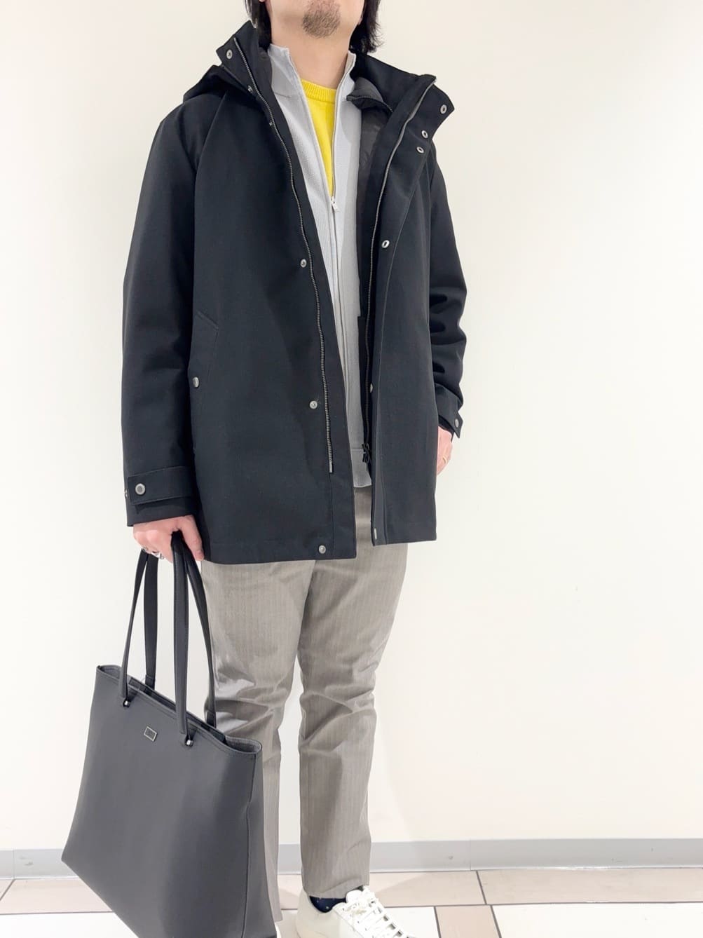 及川さんの「TAKEO KIKUCHI｜【3WAY】ドビー ダウンライナー付ブルゾン」を使ったコーディネート
