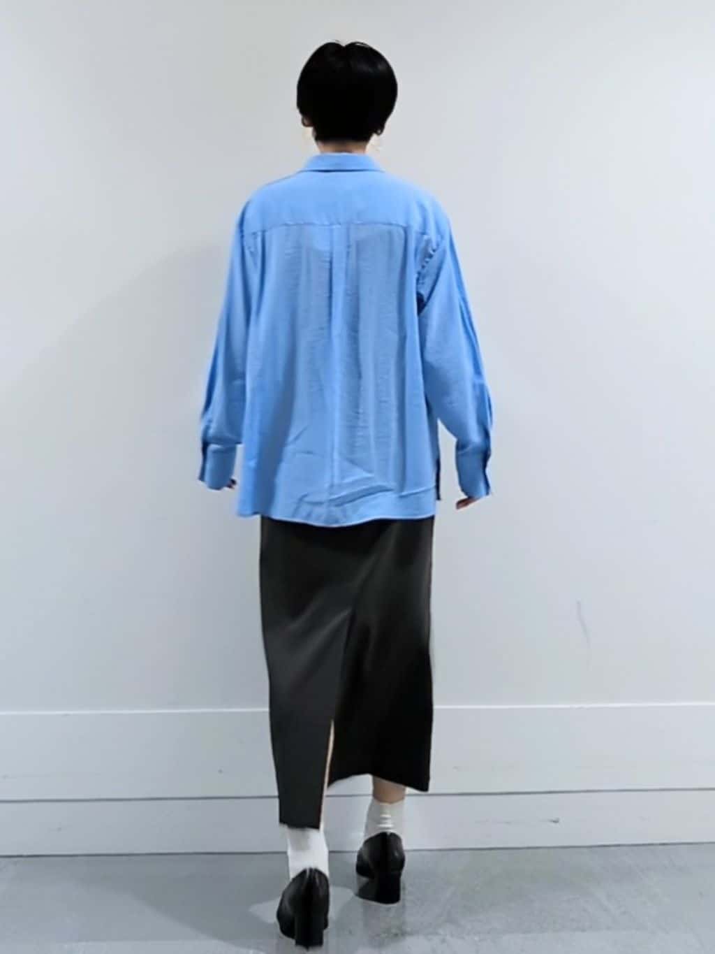 ミズタさんの「UNTITLED｜◆【洗える/接触冷感】リラックスボウタイブラウス」を使ったコーディネート