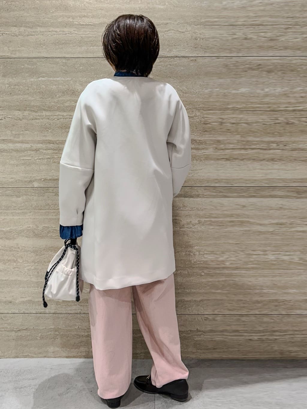 NAMIさんの「OPAQUE.CLIP｜フォルムスリーブミドルコート【洗濯機OK】」を使ったコーディネート
