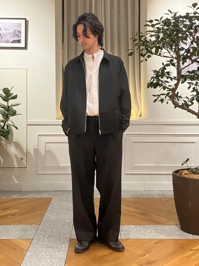 junyaさんの「DRESSTERIOR｜【ウォッシャブル】ウールハリントン ジャケット」を使ったコーディネート