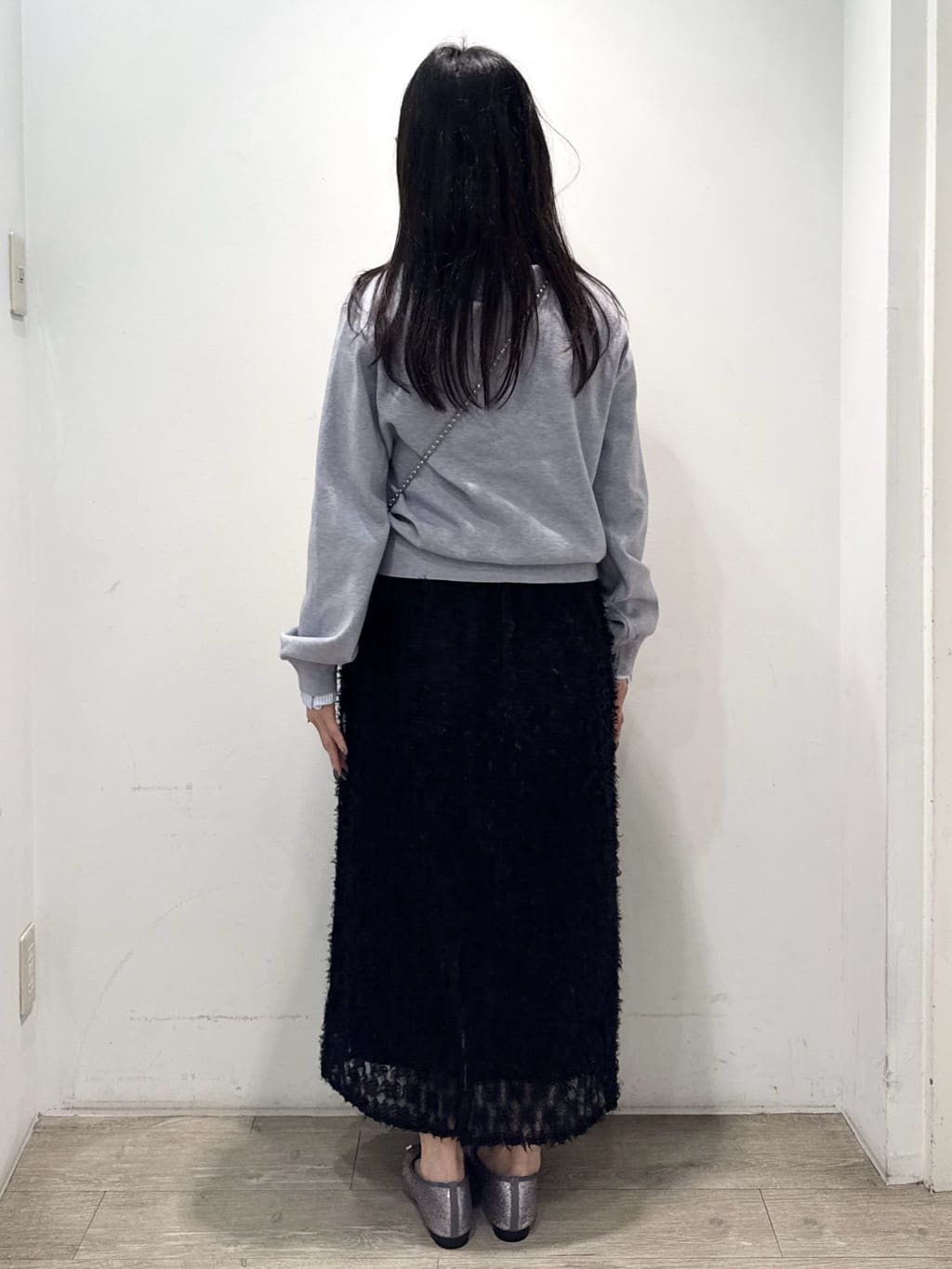 yuicciさんの「OPAQUE.CLIP｜襟フリルドッキングニット【洗濯機OK】」を使ったコーディネート