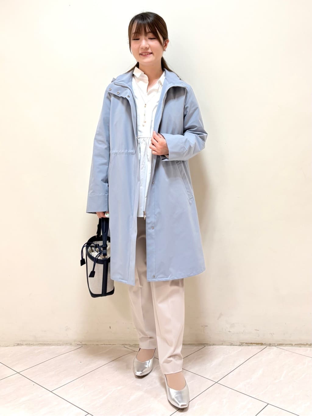 mikiさんの「Reflect｜【中綿ライナー付き】ライナー付きフーデッドロングコート」を使ったコーディネート