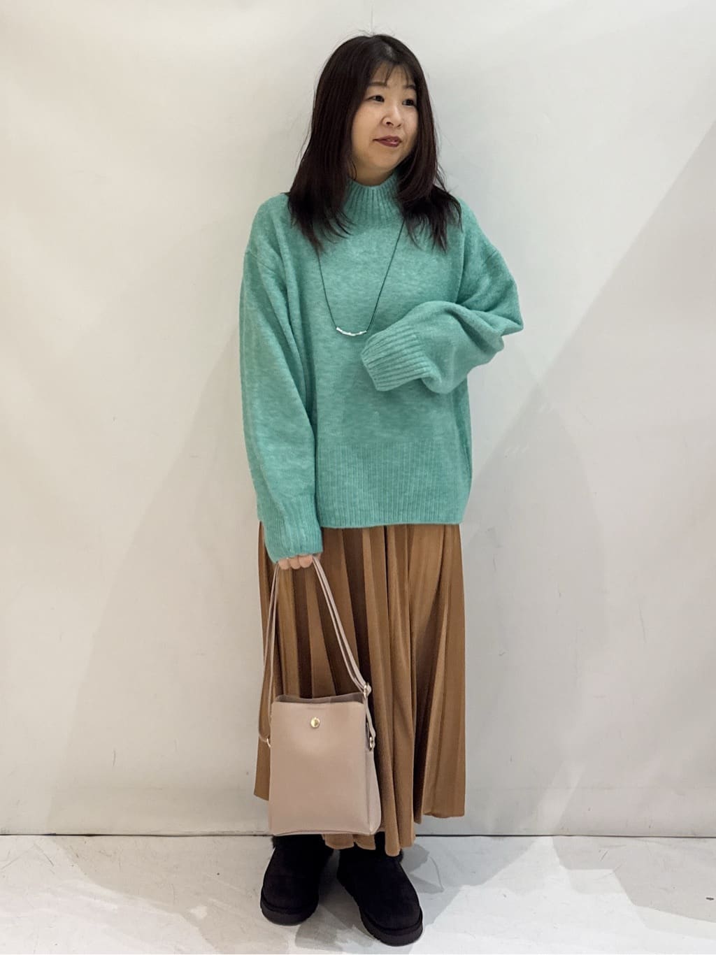 nakkoさんの「OPAQUE.CLIP｜ふわふわハイネックニット【洗濯機OK】」を使ったコーディネート