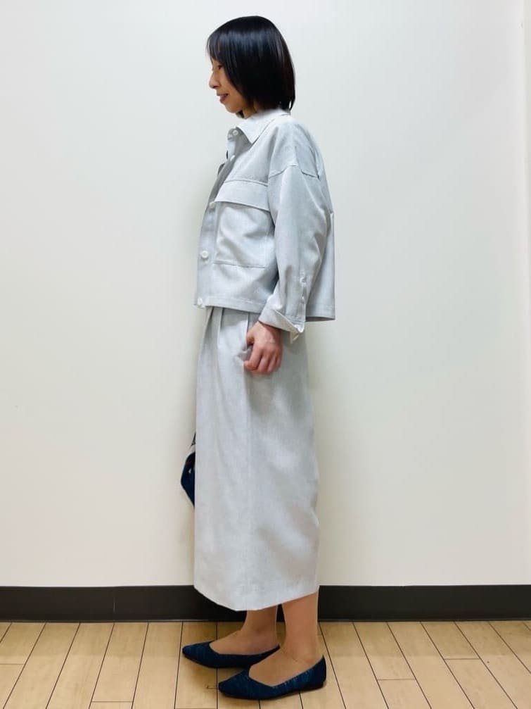 Riiさんの「Reflect｜リネンライクシャツブルゾン」を使ったコーディネート