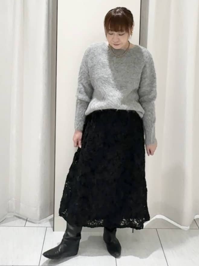 ʏᴜᴋɪᴋᴏさんの「UNTITLED｜【ゆったり】アルパカ混シャギーニット」を使ったコーディネート