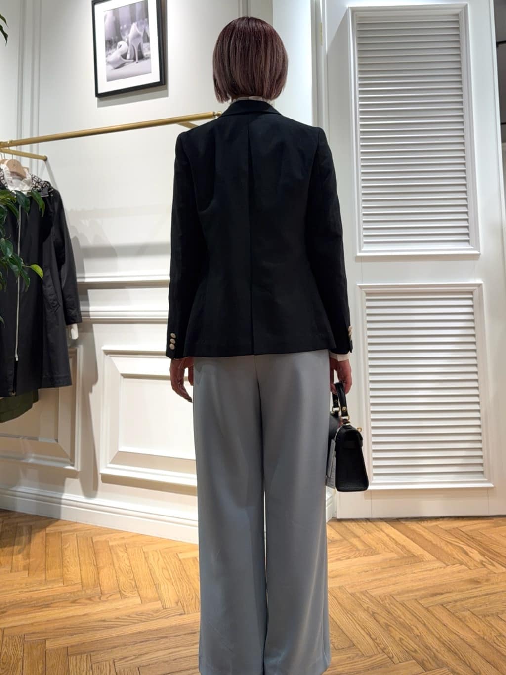 renaさんの「DRESSTERIOR｜【セットアップ可】リネンブレンドダブルブレストジャケット」を使ったコーディネート