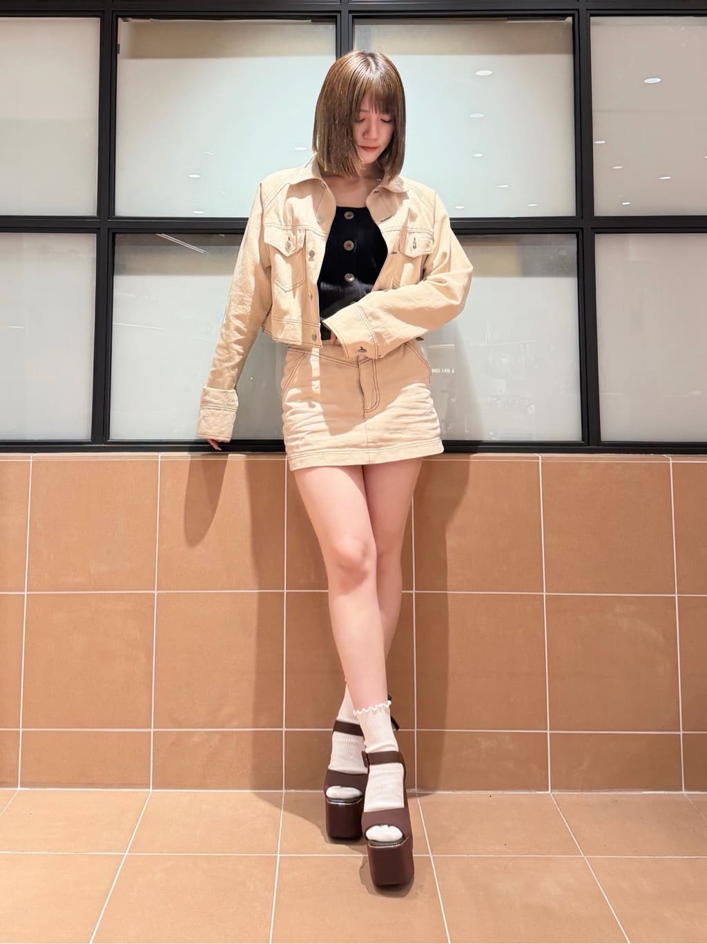 マナミさんの「ESPERANZA｜アゲ盛りサンダル」を使ったコーディネート