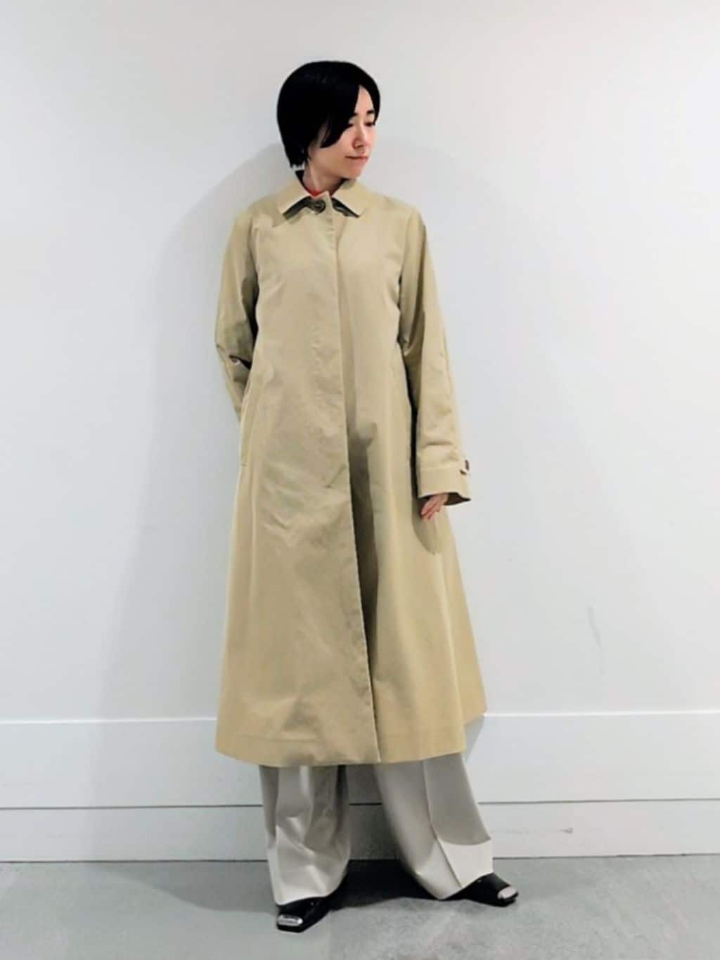 ミズタさんの「UNTITLED｜◆【はっ水/洗える】タスランステンカラーコート」を使ったコーディネート