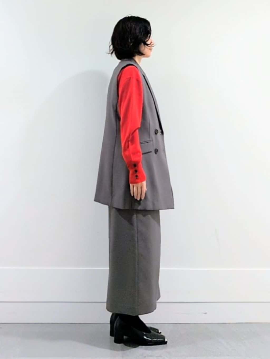ミズタさんの「UNTITLED｜【アンサンブル可/洗える】ウールミラノリブニット」を使ったコーディネート