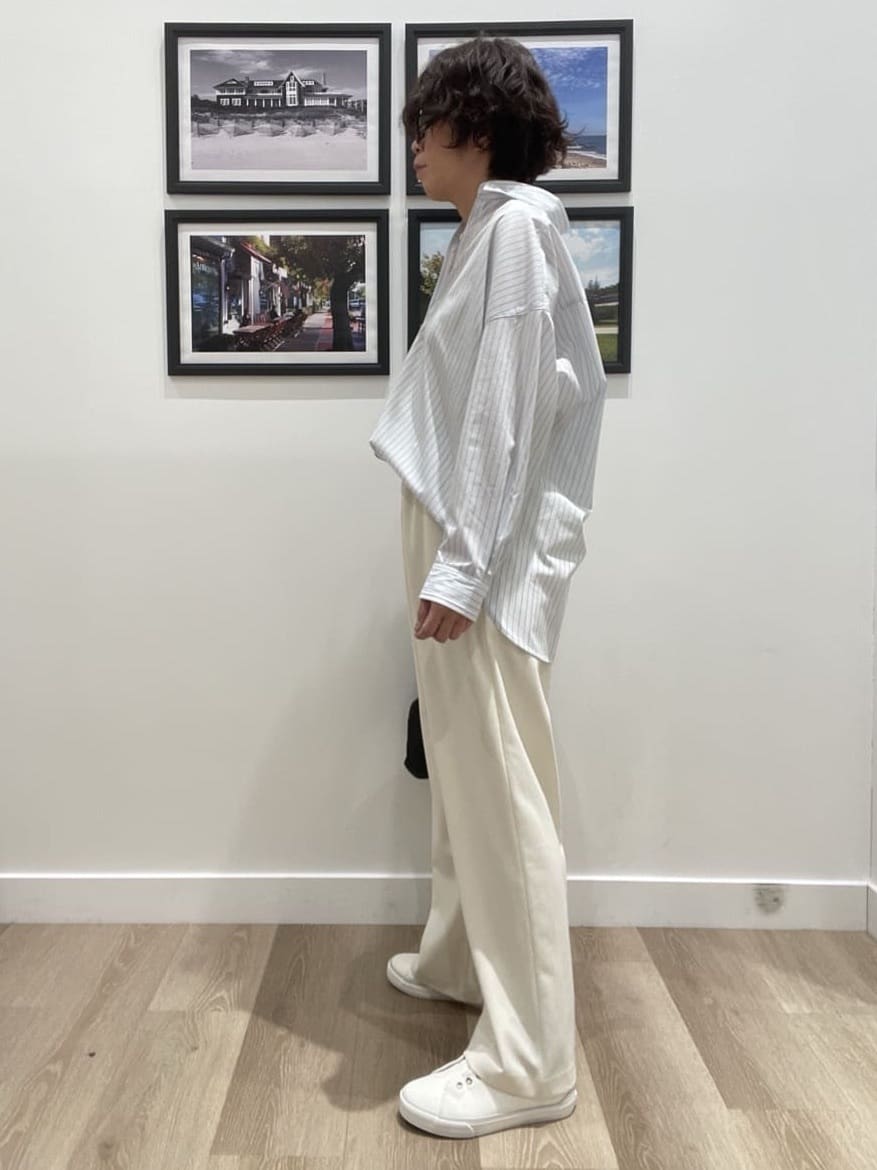 Naoさんの「Dessin｜【洗える】バックボタンオーバーシャツ」を使ったコーディネート