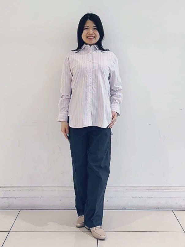 チョコさんの「grove｜リリヤーンケーブル ニットベスト」を使ったコーディネート