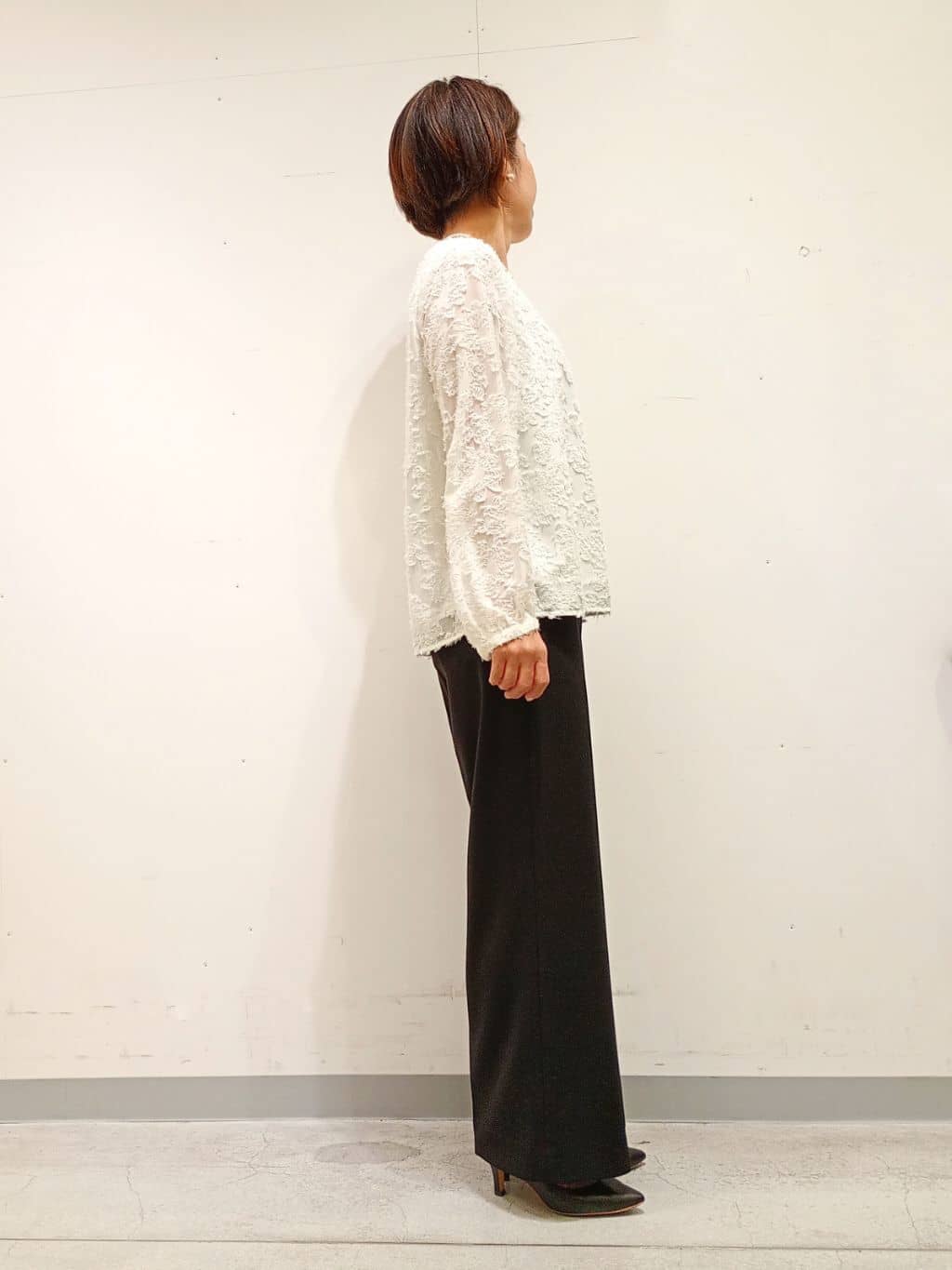 Kさんの「INDIVI｜【通勤スーツ／洗える】ストレッチカラーレスジャケット」を使ったコーディネート