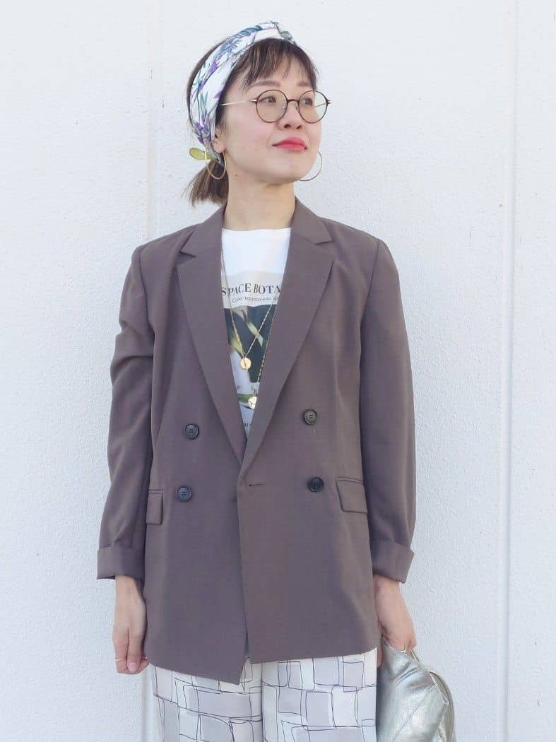 MUTSUKOさんの「UNTITLED｜【コットン100/洗える】フォトロングTシャツ」を使ったコーディネート