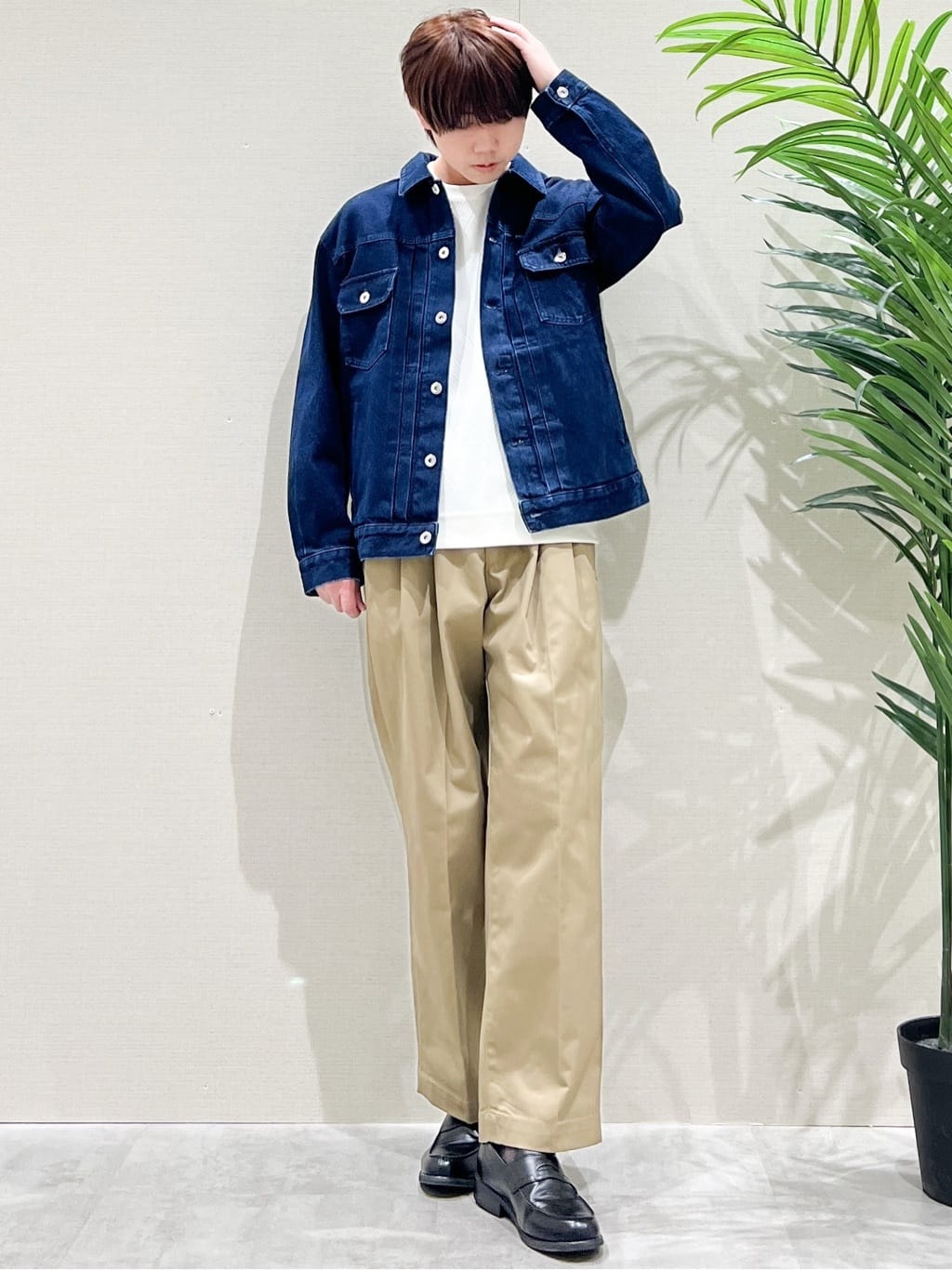 SHI-MAさんの「THE SHOP TK｜【大人にも取り入れやすい】デニムジャケット セットアップ可/洗濯機OK」を使ったコーディネート