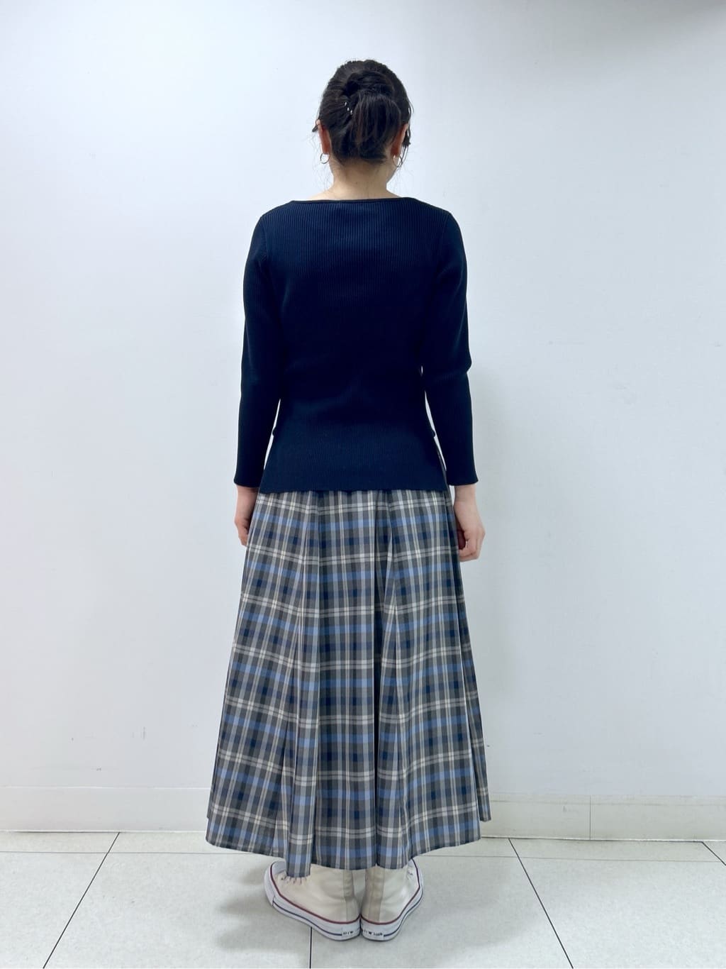 Kaiさんの「Dessin｜【洗える】ボートネックリブニット」を使ったコーディネート