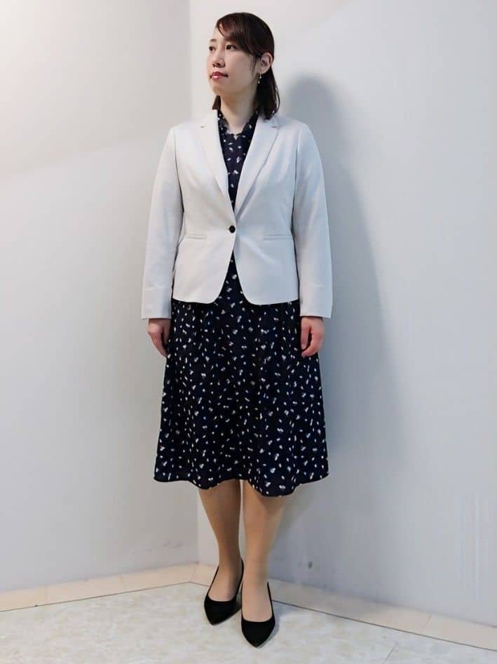 エリさんの「Reflect｜【SS-4Lサイズ／UVカット／接触冷感】匠ジャケット／ベーシックテーラード」を使ったコーディネート