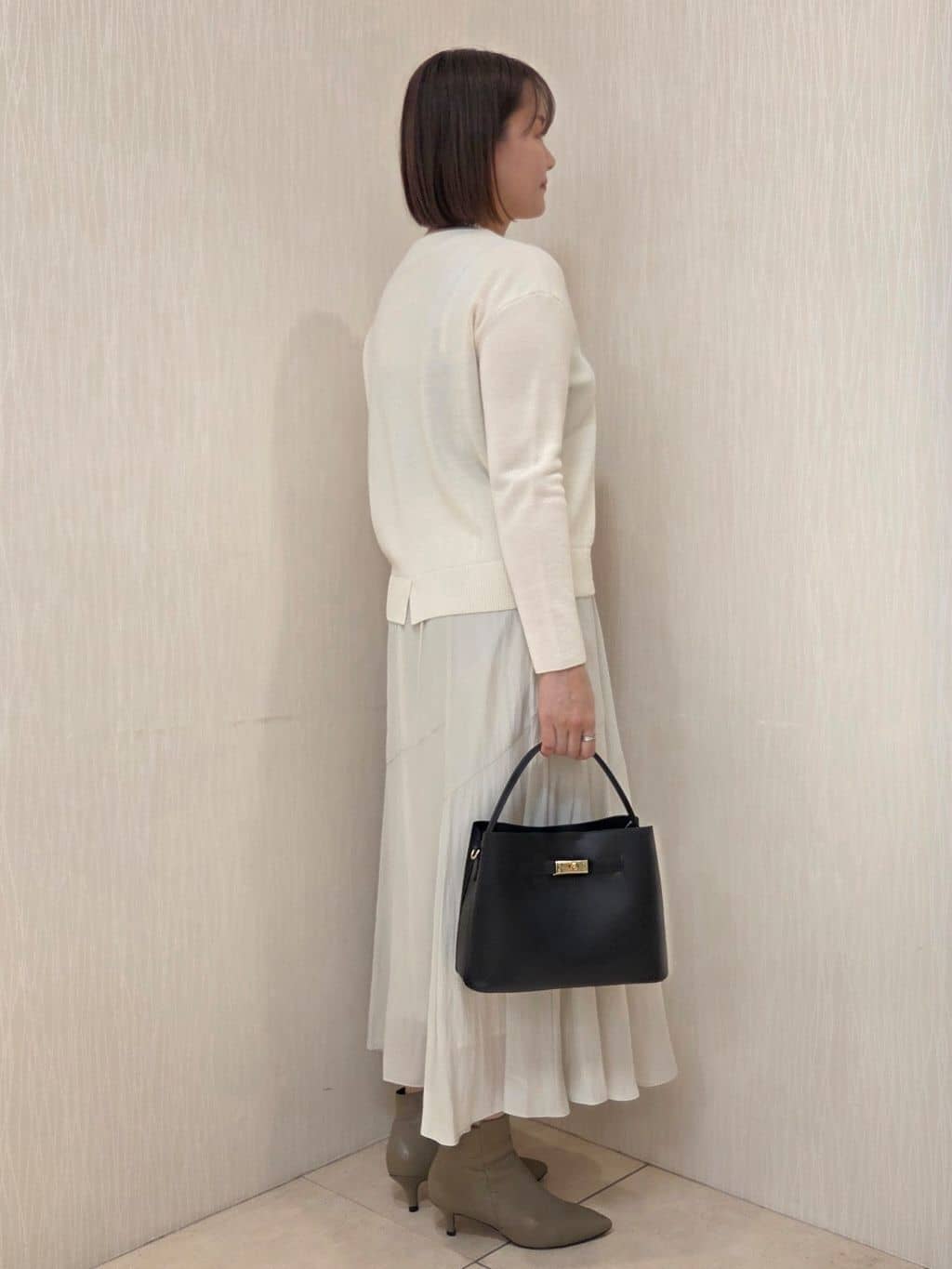 naokoさんの「UNTITLED｜【洗える】モックネックミラノリブニット」を使ったコーディネート