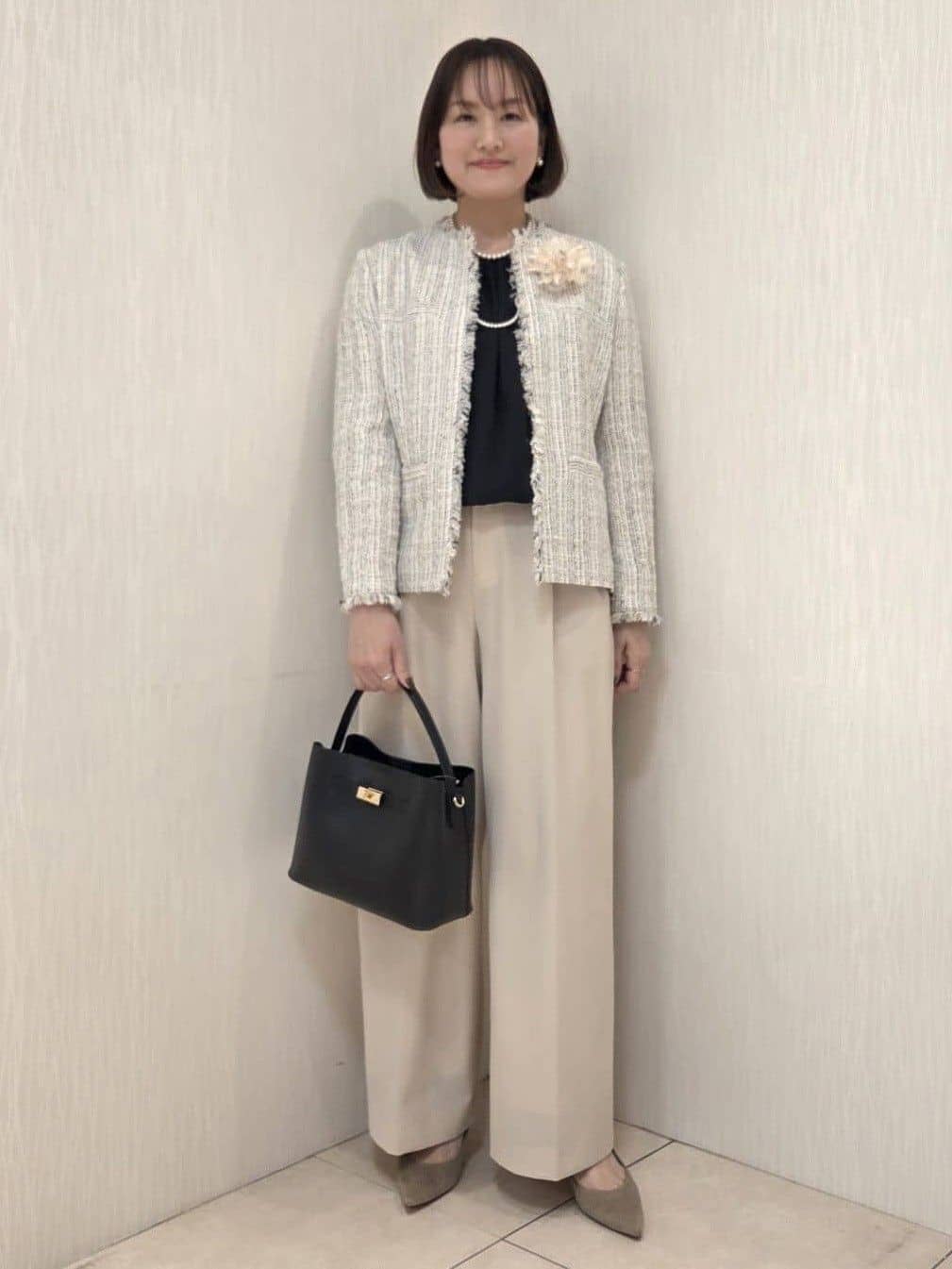 naokoさんの「UNTITLED｜【仕事着/スーツ】ファンシーツイード ジャケット」を使ったコーディネート