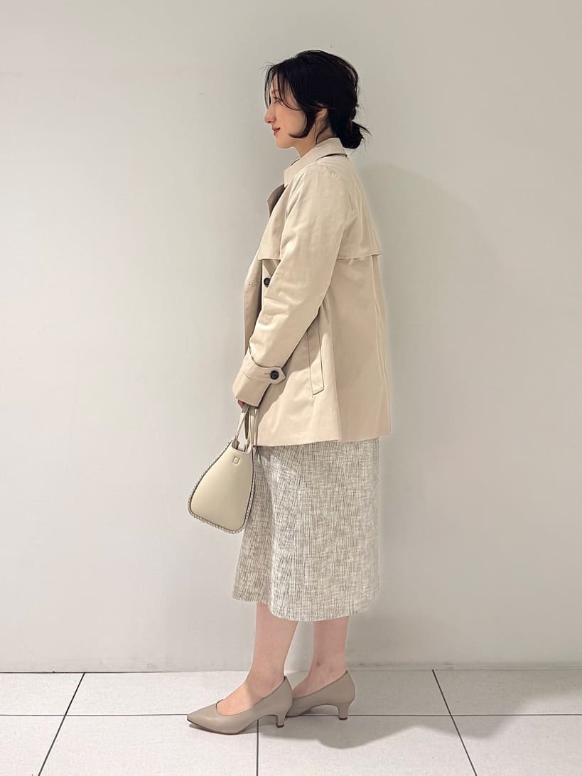 そんさんの「INDIVI｜【花粉付着防止／撥水／UVケア】名品トレンチコート」を使ったコーディネート