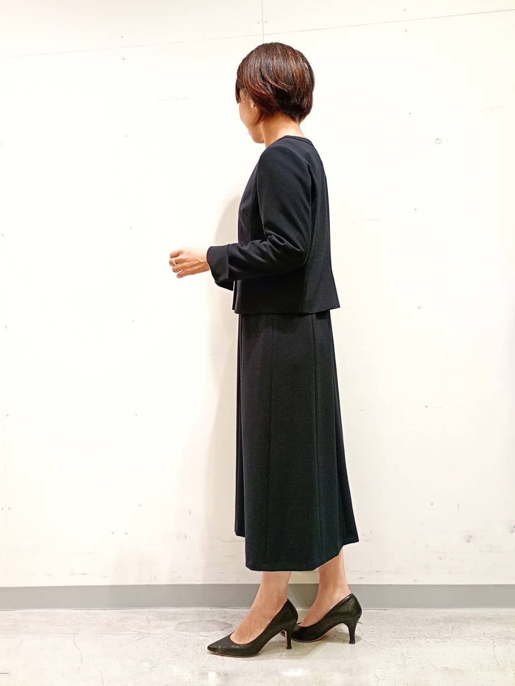 Kさんの「INDIVI｜【上品光沢／SETUP可能】切り替えデザインジャケット」を使ったコーディネート