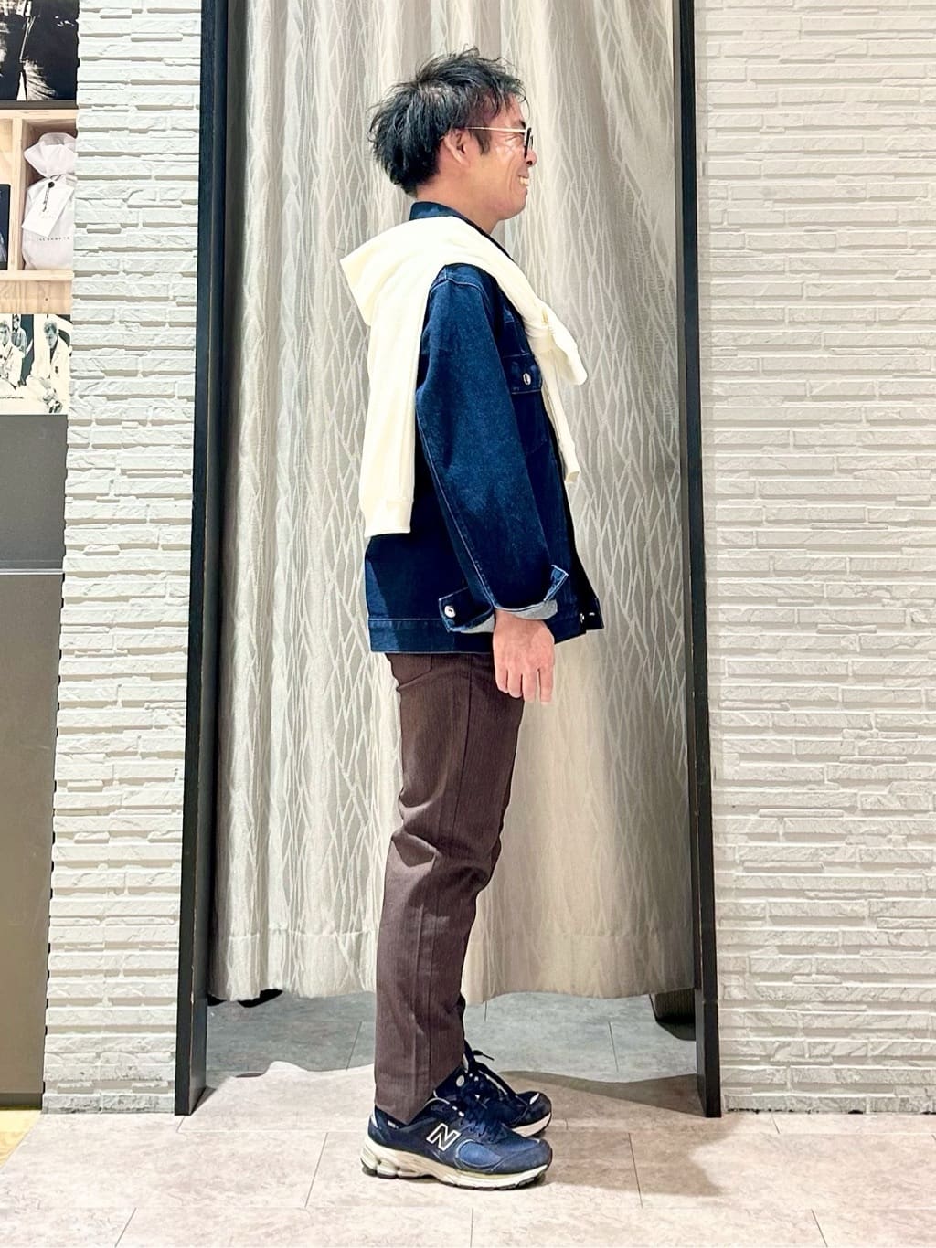 KENJI Iさんの「THE SHOP TK｜【大人にも取り入れやすい】デニムジャケット セットアップ可/洗濯機OK」を使ったコーディネート