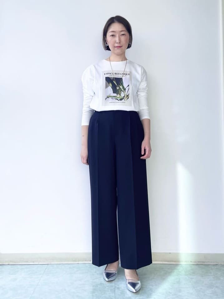 aliceさんの「UNTITLED｜【コットン100/洗える】フォトロングTシャツ」を使ったコーディネート