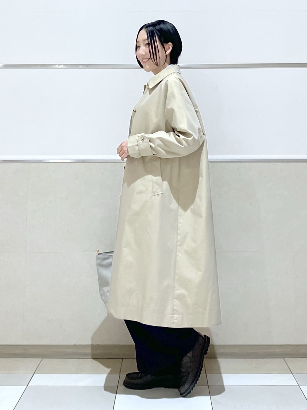 eriko さんの「Dessin｜シャンブレースプリングコート」を使ったコーディネート