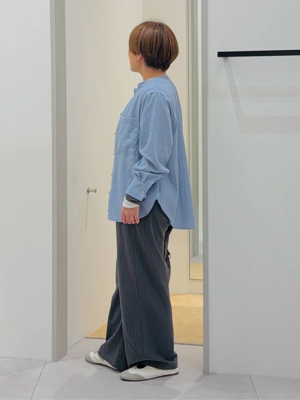 タナさんの「THE SHOP TK｜配色テレコカットソー」を使ったコーディネート