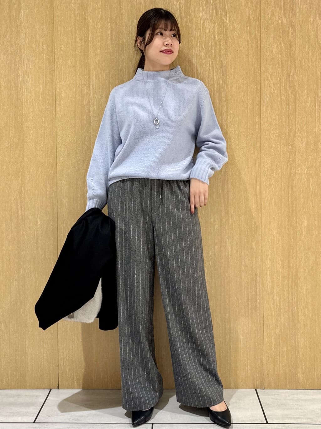 nanaさんの「UNTITLED｜【洗える】スポンディッシュ ボトルネックニット」を使ったコーディネート