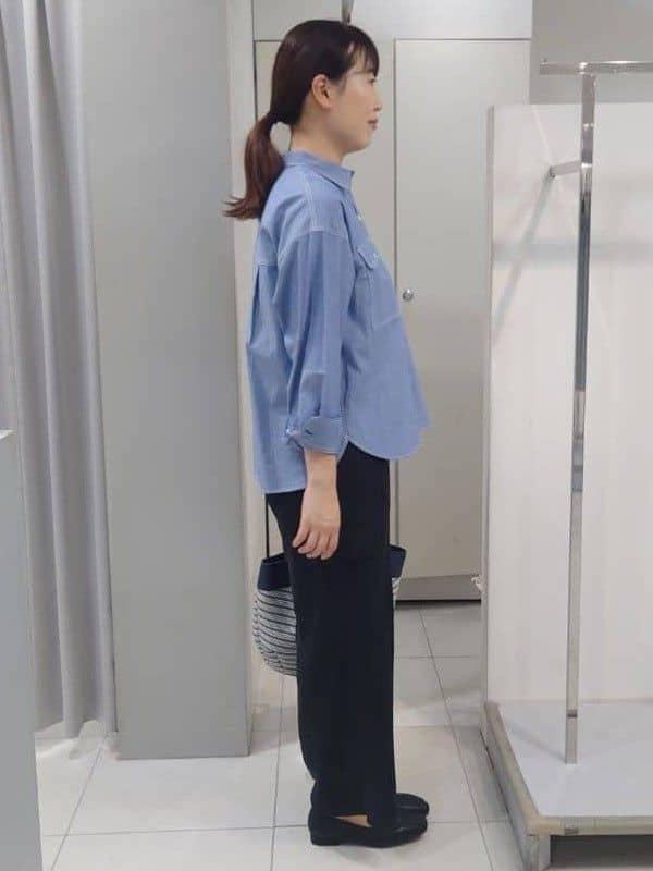 AZUSAさんの「Reflect｜【羽織にも◎】ダンガリーシャツ」を使ったコーディネート